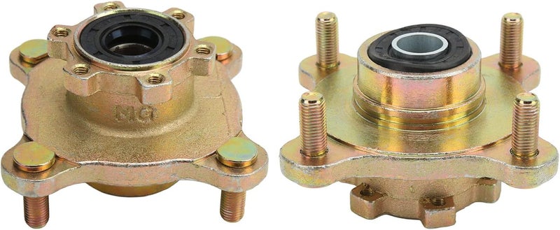 Yctze Brake Wheel Hub, 4 Stud Brake Wheel Hub Front Disc Steel Alloy Wheel Hub for Go Kart ATV 4 - Image 1